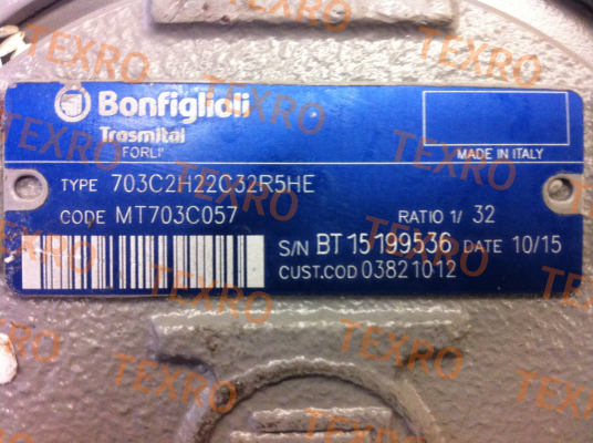 Bonfiglioli-703C2H22C32R5HE customised