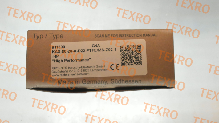 Rechner-p/n: 811600, Type: KAS-80-20-A-D22-PTFE/MS-Z02-1-HP