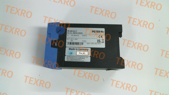 Peter Electronic-P/N: 2B200.40025 Type: VB 400-25LT