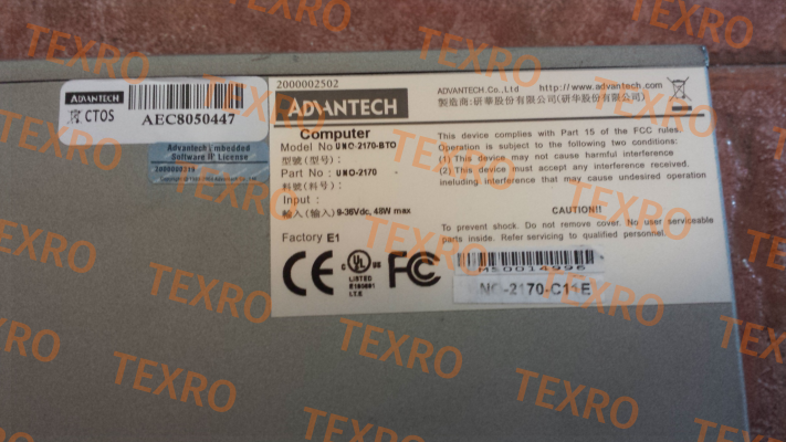 Advantech-UNO-2170-BTO, 2170-C11E 