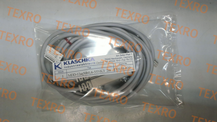 Klaschka-132158-020 - MDD-12aq50b0,4-55NK3 2m