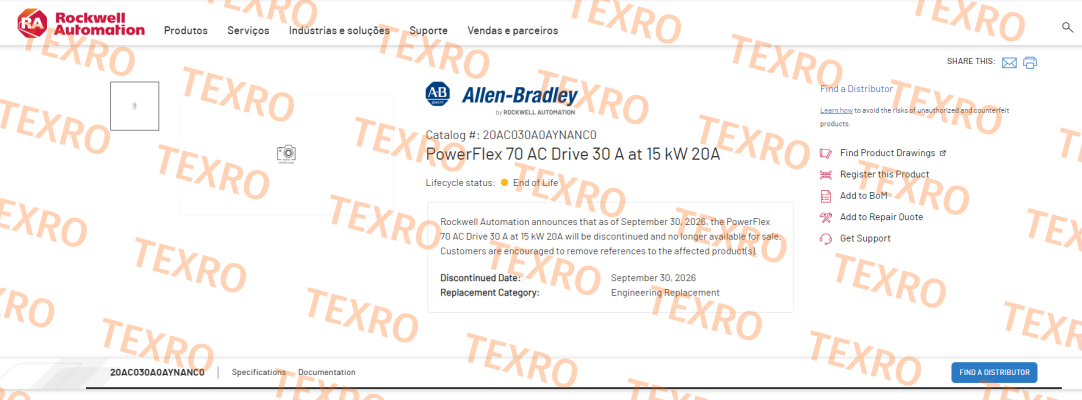 Allen Bradley (Rockwell)-20AC030AOAYNANCO