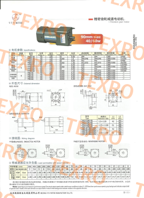 V.t.v Motor-YN90-40/90JG1800G12