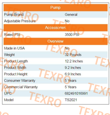 General Pump-TS2021