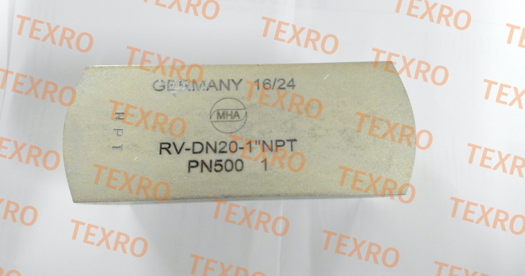 Mha Zentgraf-RV – 1“ NPT – DN 20 – PN 500 - 1 – 26489