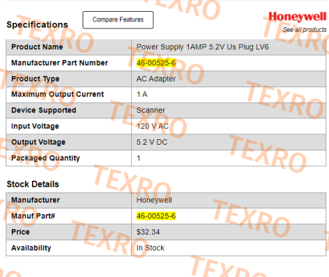 Honeywell-46-00525-6