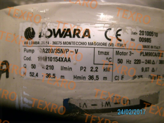 Lowara-CA200/35N/P-V