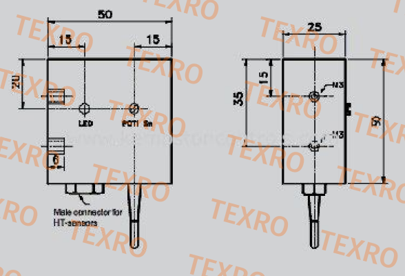 Rechner-P/N: 550500 Type: ISA-10-BB-S-50x50x25-PA-Z02/Y22-1