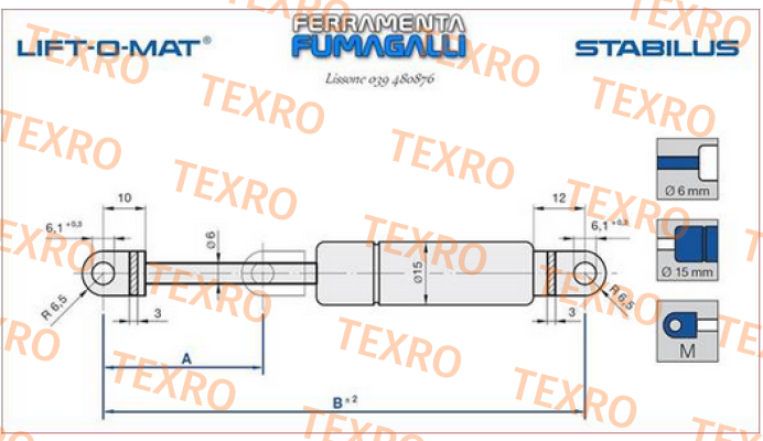 Stabilus-LIFT-O-MAT 4775SX 400N