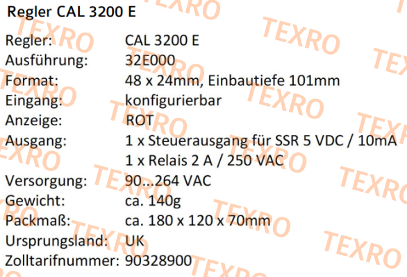 Cal Controls-CAL32E000 