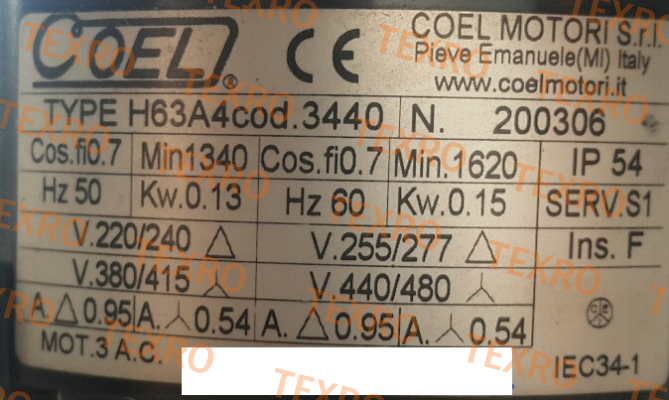 Coel-Code 3440  