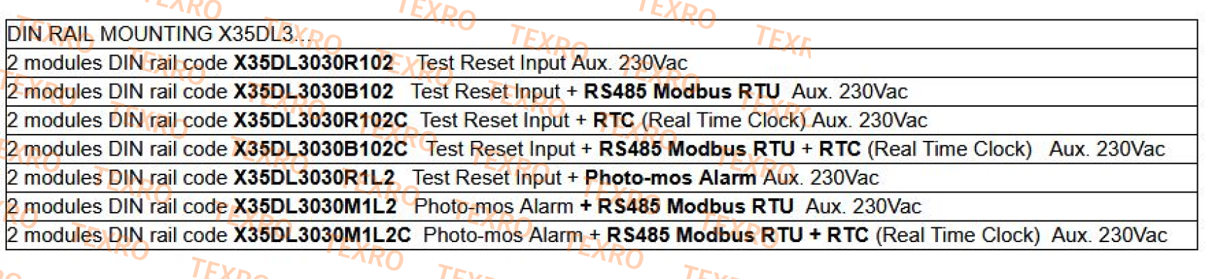 FRER-X35DL3030R1L2 