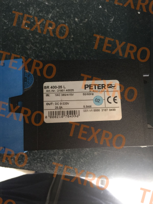 Peter Electronic-21801.40025  replaced by 2B200.40025 