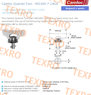 Camloc-991S05-7-1AGV