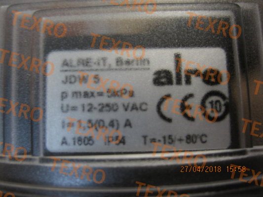 Alre-P/N: H530996 Type: JDW-5