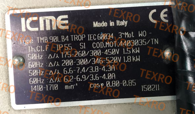 Icme Motor-TMB 90LB4TROP   IEC60034  3~Mot