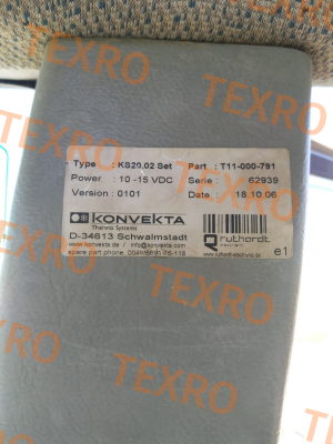 Konvekta-KS20.02 Set (T11-000-791) obsolete, replacement H11-004-446 