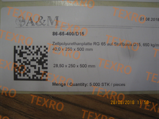 BASF Polyurethanes-CELLASTO(R) MH24-65, RG650 ZELLIG