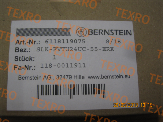 Bernstein-P/N: 6118119075 Type: SLK-FVTU24UC-55-ERX 