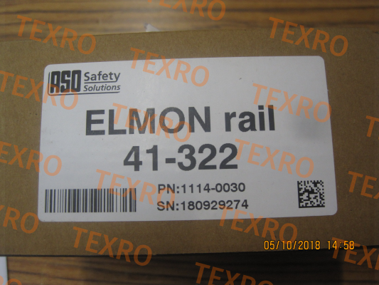 ASO SAFETY-P/N: 1114-0030 Type: ELMON rail 41-322