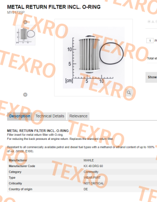 MAHLE-KX 49 DRG 60