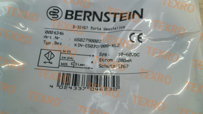 Bernstein-P/N: 6502790002 Type: KIN-E50PÖ/008-KL2