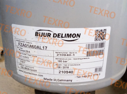 Bijur Delimon-FZA01B60AL17