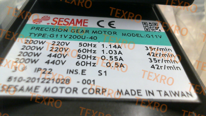 Sesame-reducer for G11V200S-40