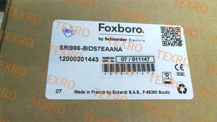 Foxboro-SRI986-BIDS7ZZZNA