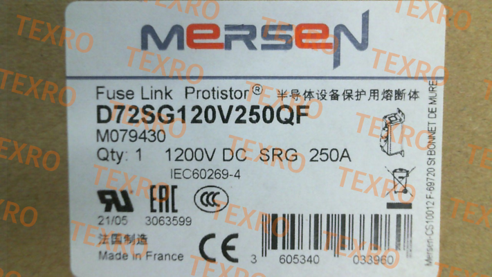 Mersen-D72SG120V250QF (M079430)