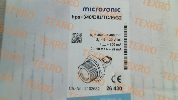 Microsonic-p/n: 26430, Type: hps+340/DIU/TC/E/G2