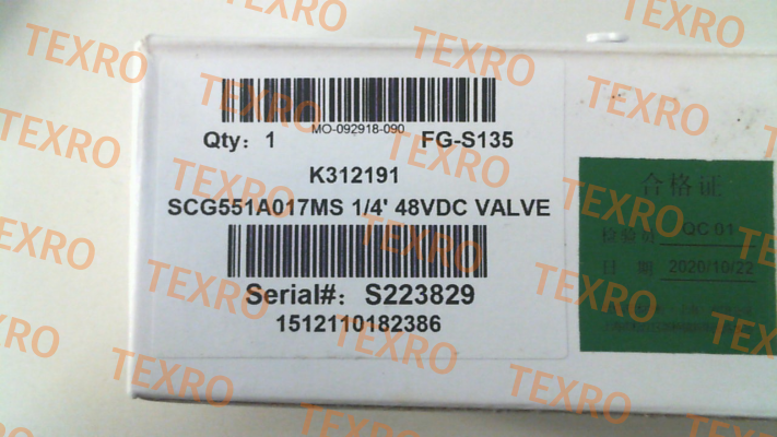 Asco-G551A017MS 48VDC