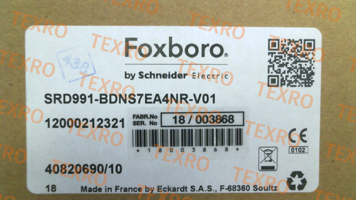 Foxboro-SRD991-BDNS7EA4NR-V01