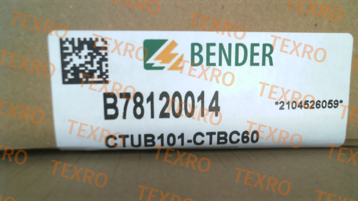 Bender-p/n: B78120014, Type: CTUB101-CTBC60