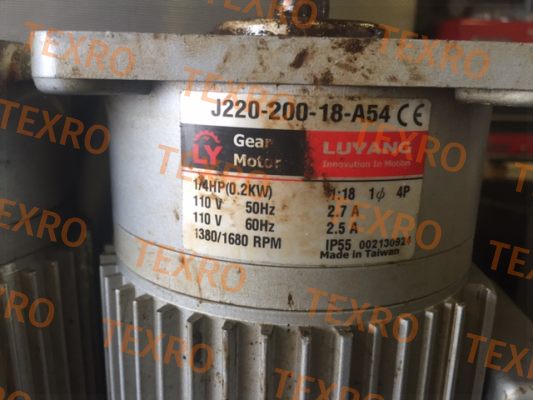 Luyang Gear Motor-J220-200-18-A54