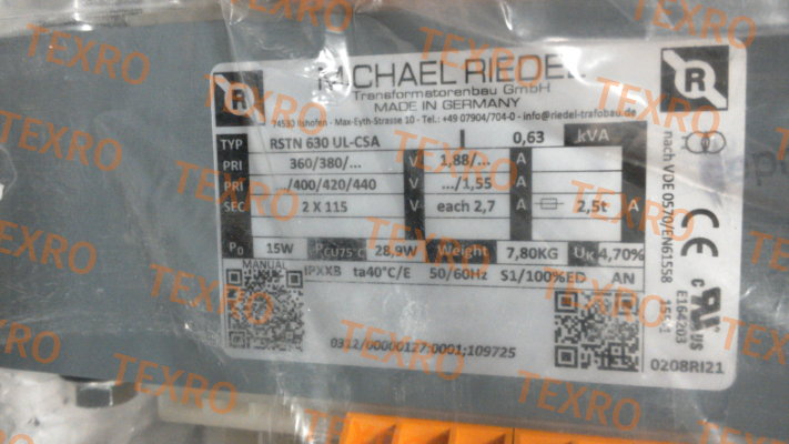 Michael Riedel Transformatorenbau-RSTN630 Sonder