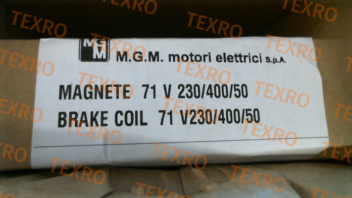 M.G.M MOTORI-BA-71 AC 230/400V 50HZ