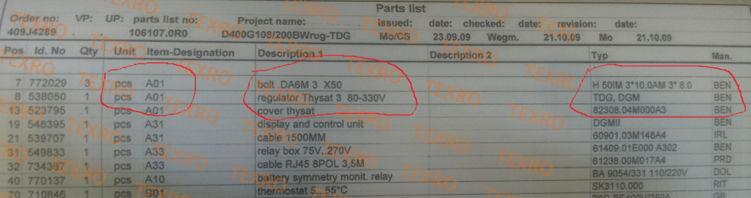 Benning-538050 obsolete,replaced by 10091560