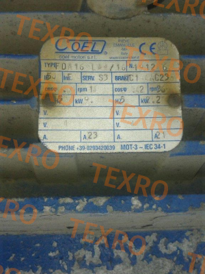 Coel-F Spare parts for Type FDA 16 LA4/16 