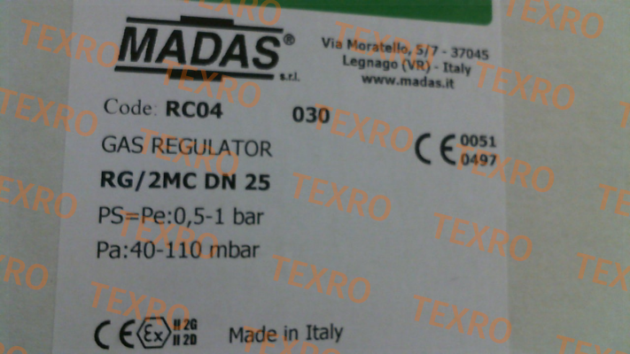 Madas-FRG/2MC DN 25