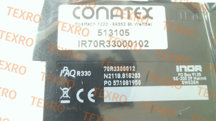 Conatex-p/n: IR70R33000102 type: IPAQ-R330