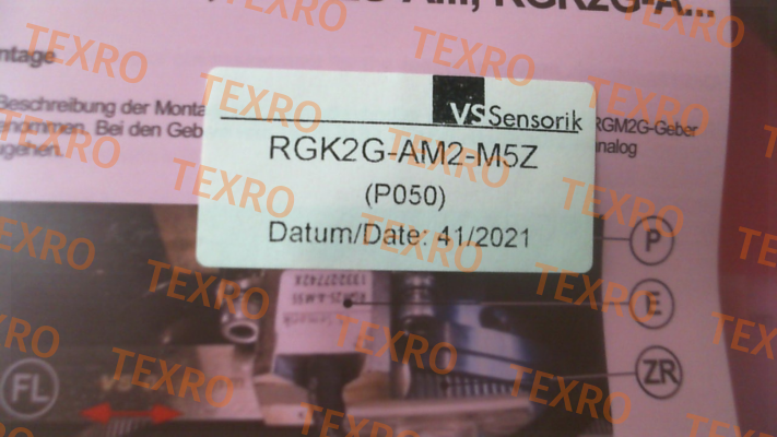 VS Sensorik-00-20-000192, Type: RGK2G-AM2-M5Z/P050