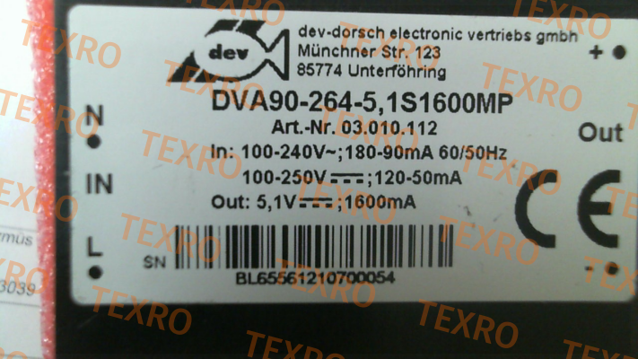 DEV-Dorsch Electronic-DVA90-264-5, 1S1600MP