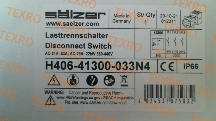 Salzer-H406-41300-033N4