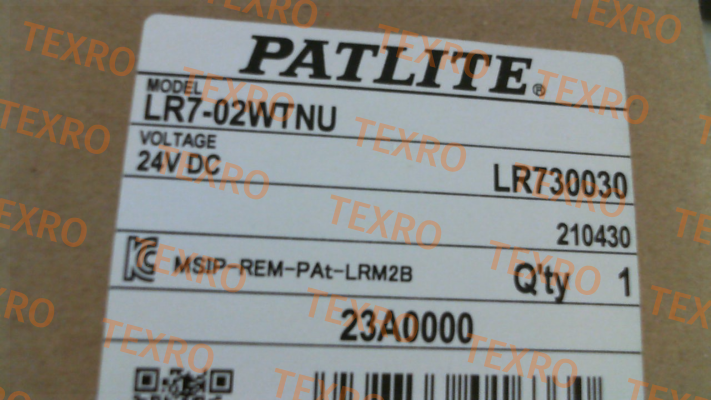 Patlite-LR7-02 WTNU