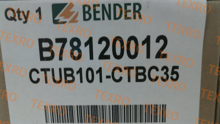 Bender-P/N: B78120012, Type: CTUB101-CTBC35