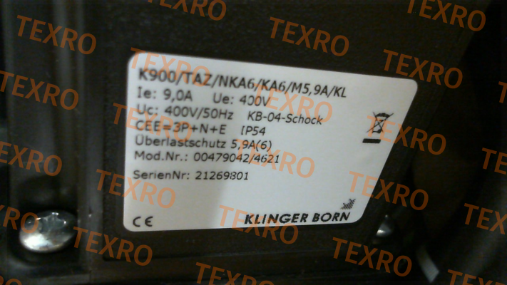 Klinger Born-P/N: 0047.9042, Type: K900/TAZ/NKA6/KA6/M5,9A/KL