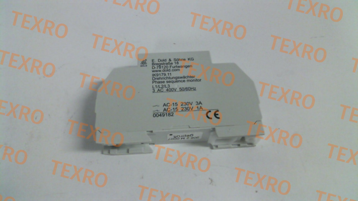 Dold-p/n: 0049182, Type: IK9179.11 3AC50/60HZ 400V