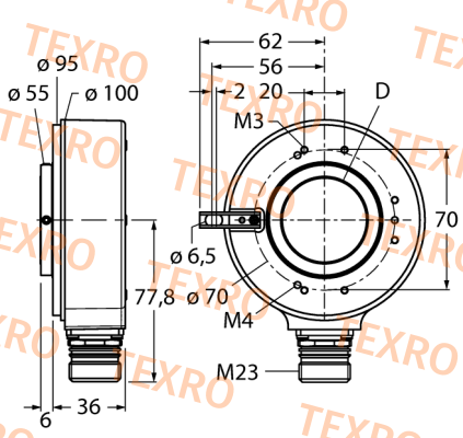 Turck-RI-42H30S4-2B2048-12M23