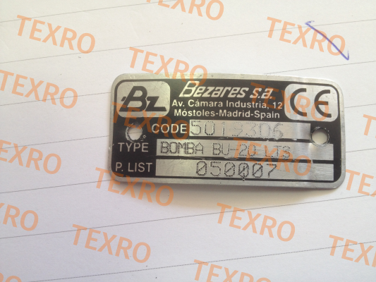 Bezares-5019306/BOMBA BU-20 LTS alternative 5044406: BE 23 and 5046706: BEU 23 